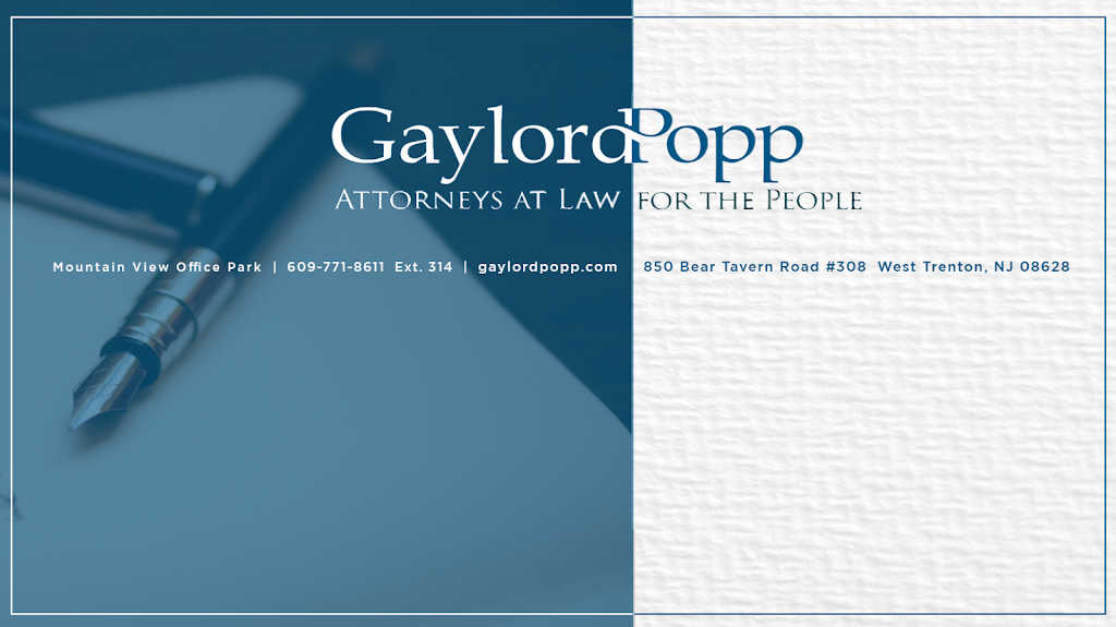 Gaylord Popp, LLC | 850 Bear Tavern Rd #308, Trenton, NJ 08628, USA | Phone: (609) 246-0668