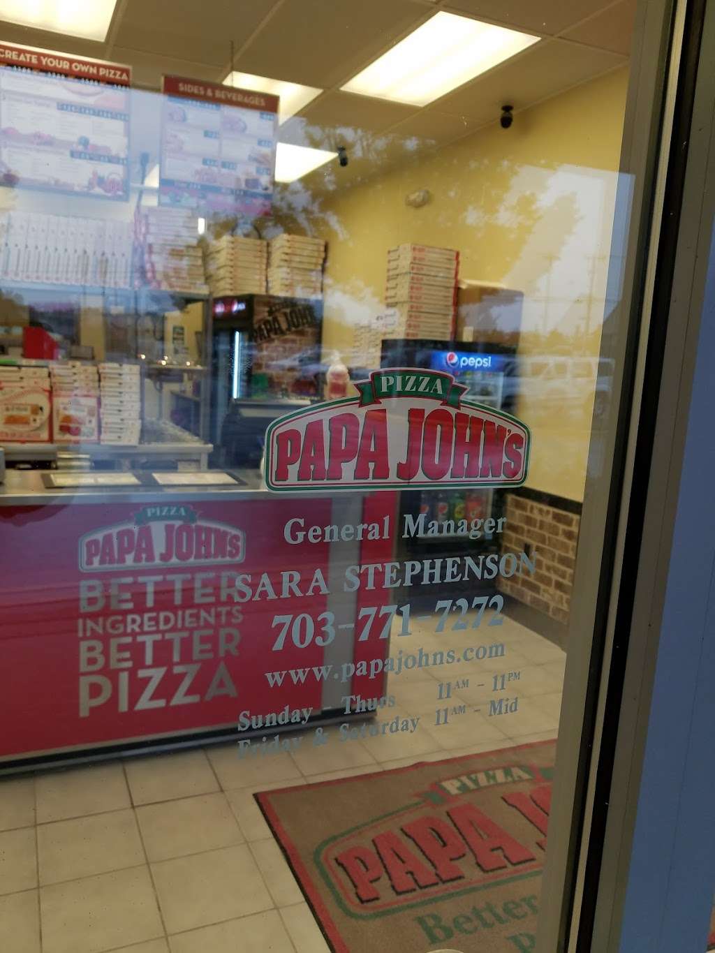 Papa Johns Pizza | 525i, E Market St Ste I, Leesburg, VA 20176, USA | Phone: (703) 771-7272