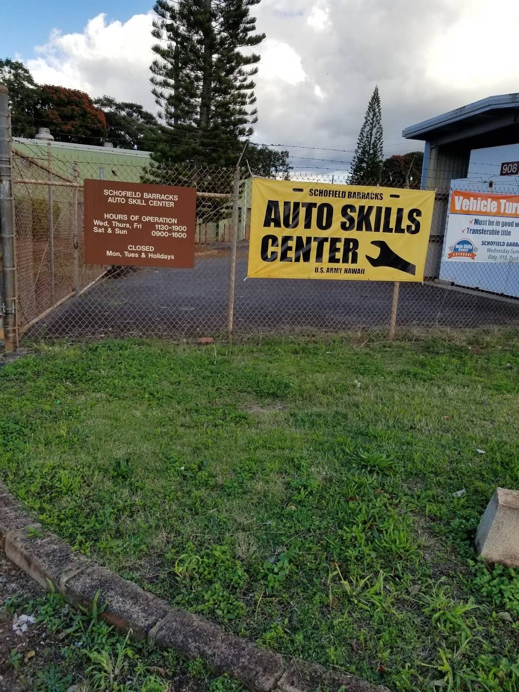 Auto Skills Center | 936 Duck Rd, Schofield Barracks, HI 96857, USA | Phone: (808) 655-9368