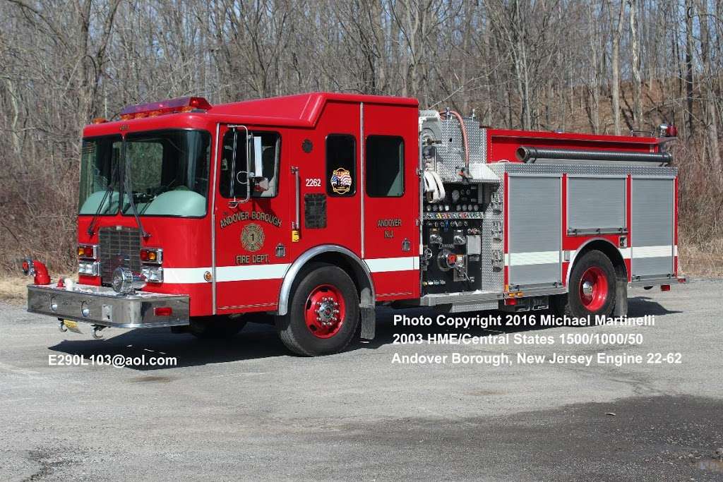 Andover Borough Fire Department | 152 Main St, Andover, NJ 07821, USA | Phone: (973) 786-5120