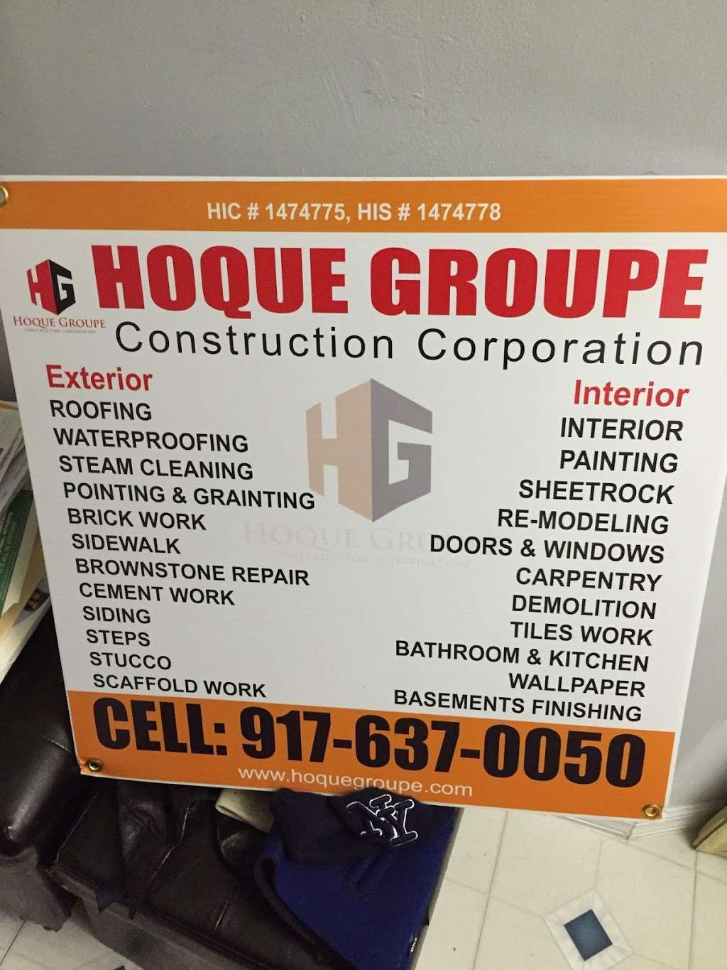 Hoque Groupe Construction | 628 Westminster Rd, Brooklyn, NY 11230, USA | Phone: (917) 753-2432