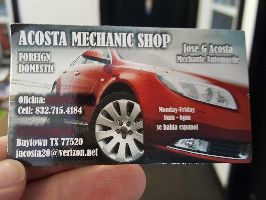 Acosta Mechanic Shop | 3900 Hugh Echols Blvd, Baytown, TX 77521, USA | Phone: (832) 715-4184