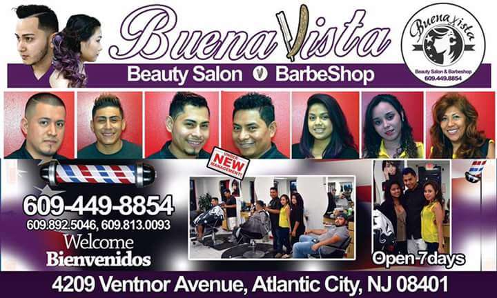 BuenaVista Beauty Salon & Barbershop | 4209 Ventnor Ave, Atlantic City, NJ 08401, USA | Phone: (609) 449-8854