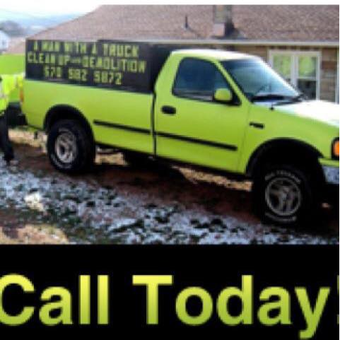 A Man With A Truck Dumpster Service | 420 E 9th St, Hazleton, PA 18201, USA | Phone: (570) 582-5872