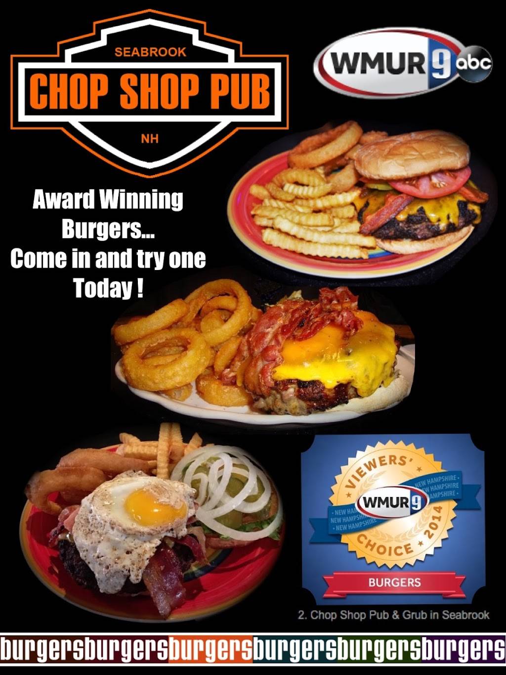 Chop Shop Pub | 920 Lafayette Rd, Seabrook, NH 03874 | Phone: (603) 760-7706