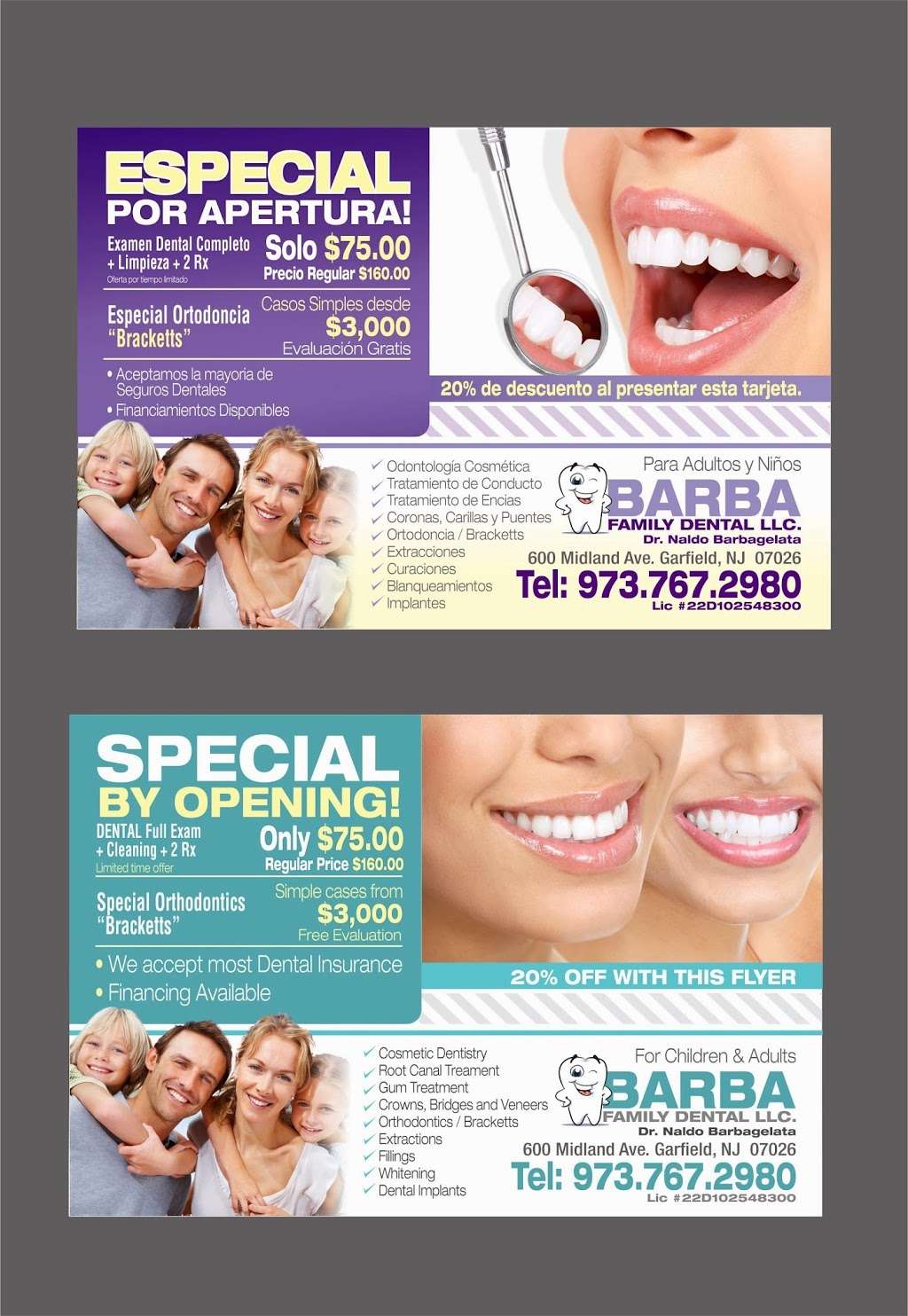 Barba Family Dental LLC | 600 Midland Ave, Garfield, NJ 07026 | Phone: (973) 767-2980