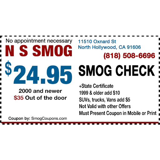 N S Smog | 11510 Oxnard St, North Hollywood, CA 91606 | Phone: (818) 508-6696