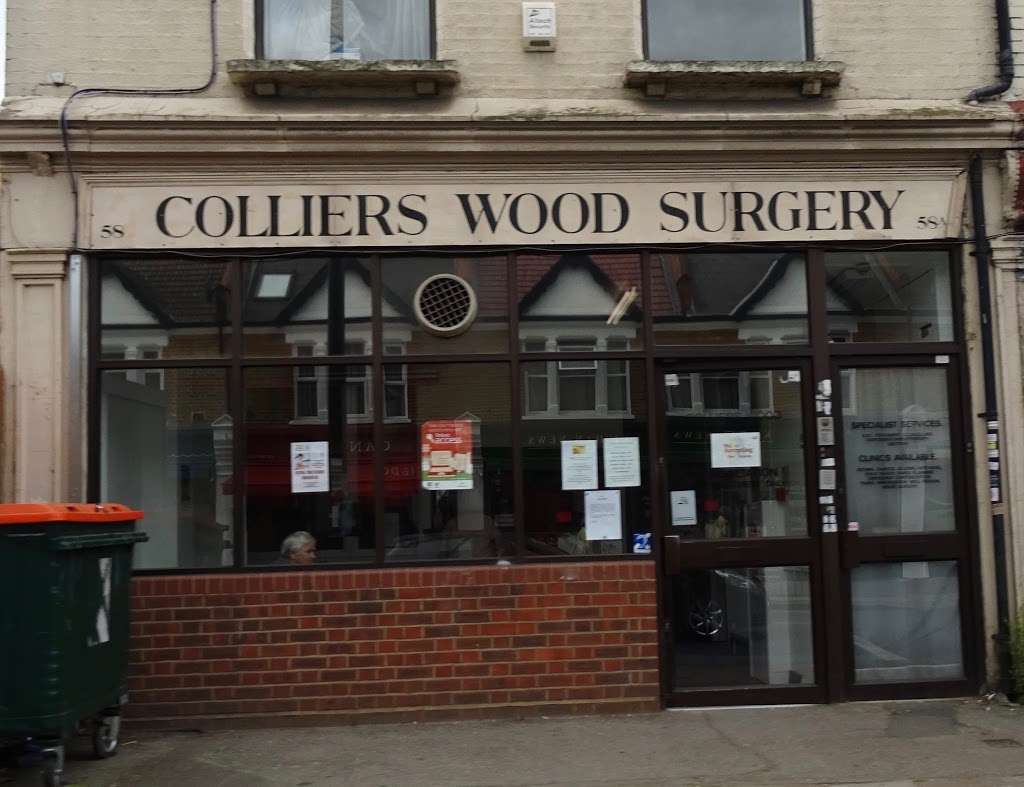 Colliers Wood Surgery | 58 High Street Colliers Wood, London SW19 2BY, UK | Phone: 020 8544 2311