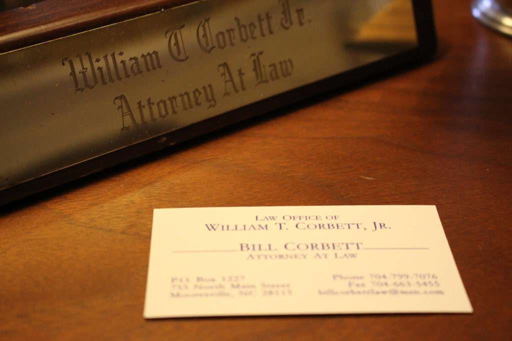 Law Office of William T. Corbett, Jr. | 609 E Center Ave, Mooresville, NC 28115, USA | Phone: (704) 799-7076
