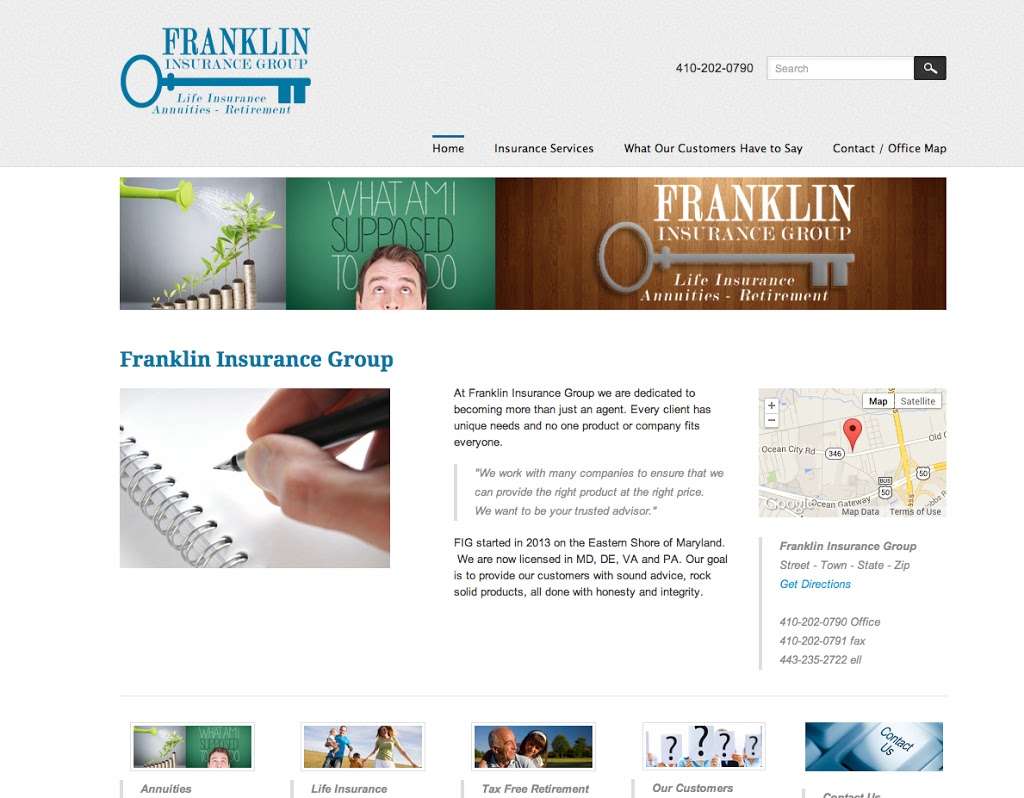 Franklin Insurance Group | 913-C, Snow Hill Rd, Salisbury, MD 21804 | Phone: (443) 235-2722