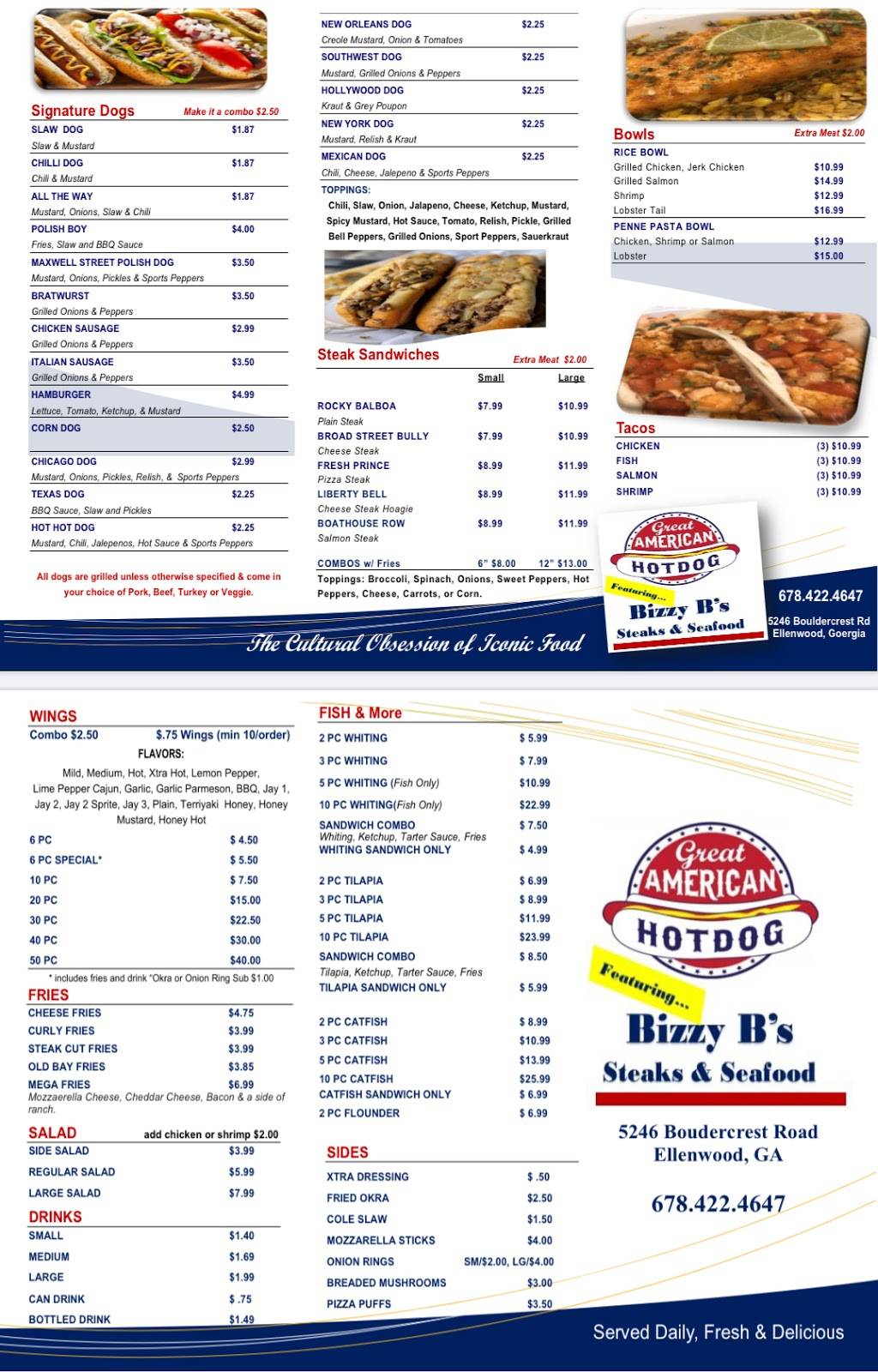 The Great American Hot Dog House | 5246 Bouldercrest Rd, Ellenwood, GA 30294, USA | Phone: (678) 422-4647