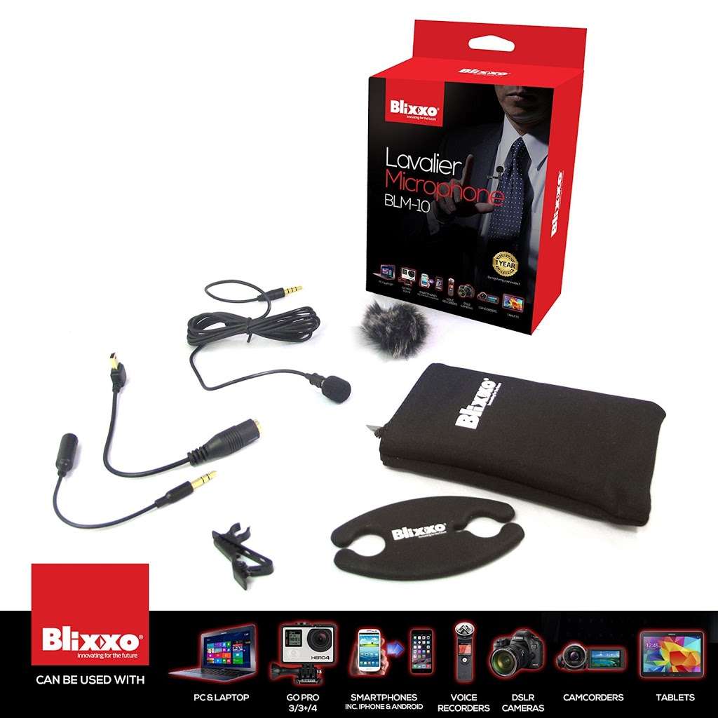 Blixxo.co.uk - Buy Lapel/Lavalier Clip on Microphone for Sale -  | 41 Summit Estate, London, Portland Avenue N16 6EU, UK | Phone: 020 3026 3129