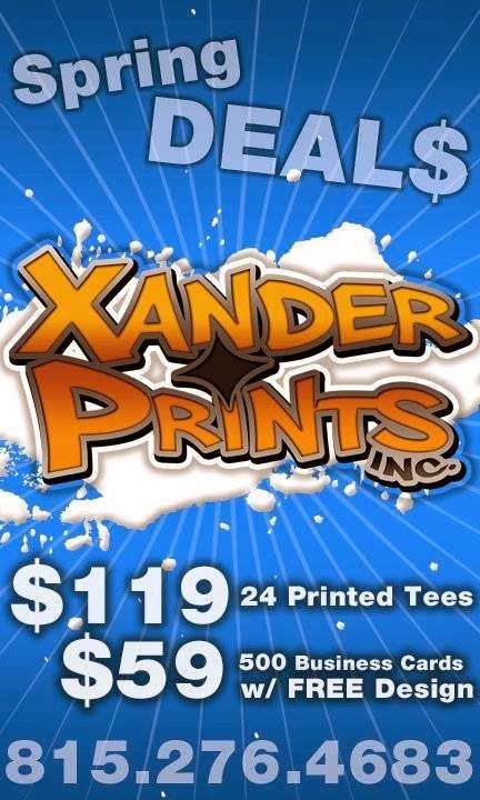 Xander Prints Inc. | 2304 Spring Ridge Dr, Spring Grove, IL 60081, USA | Phone: (815) 276-4683