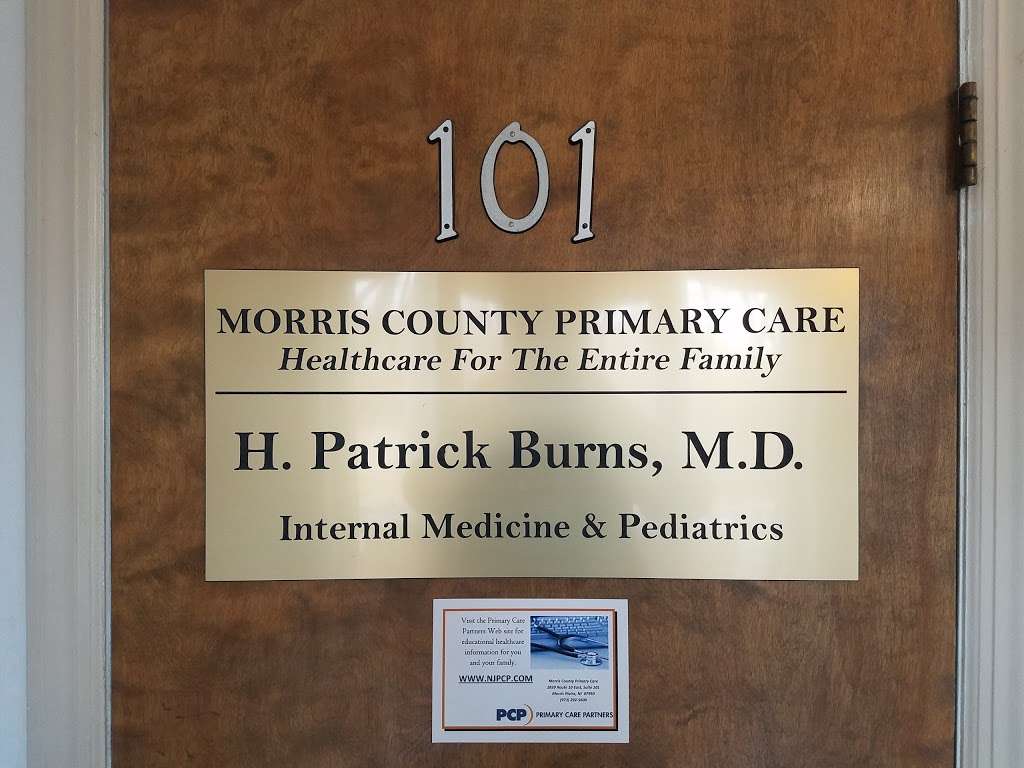 Morris County Primary Care: Burns, H. Patrick, MD | 2839 NJ-10 Suite 101, Morris Plains, NJ 07950 | Phone: (973) 292-5600