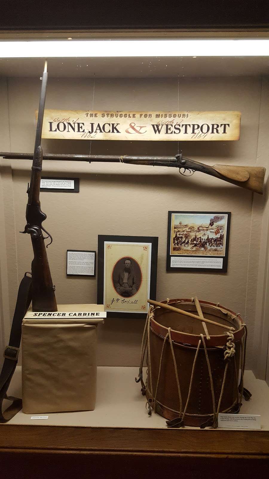 Lone Jack Battlefield Museum | 301 S Bynum Rd, Lone Jack, MO 64070, USA | Phone: (816) 697-8833