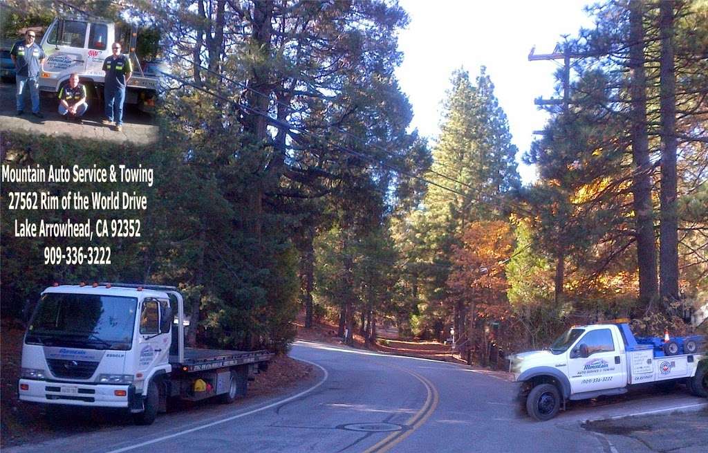 Mountain Auto Service & Towing | 27562 Rim of the World Dr, Lake Arrowhead, CA 92352, USA | Phone: (909) 336-3222