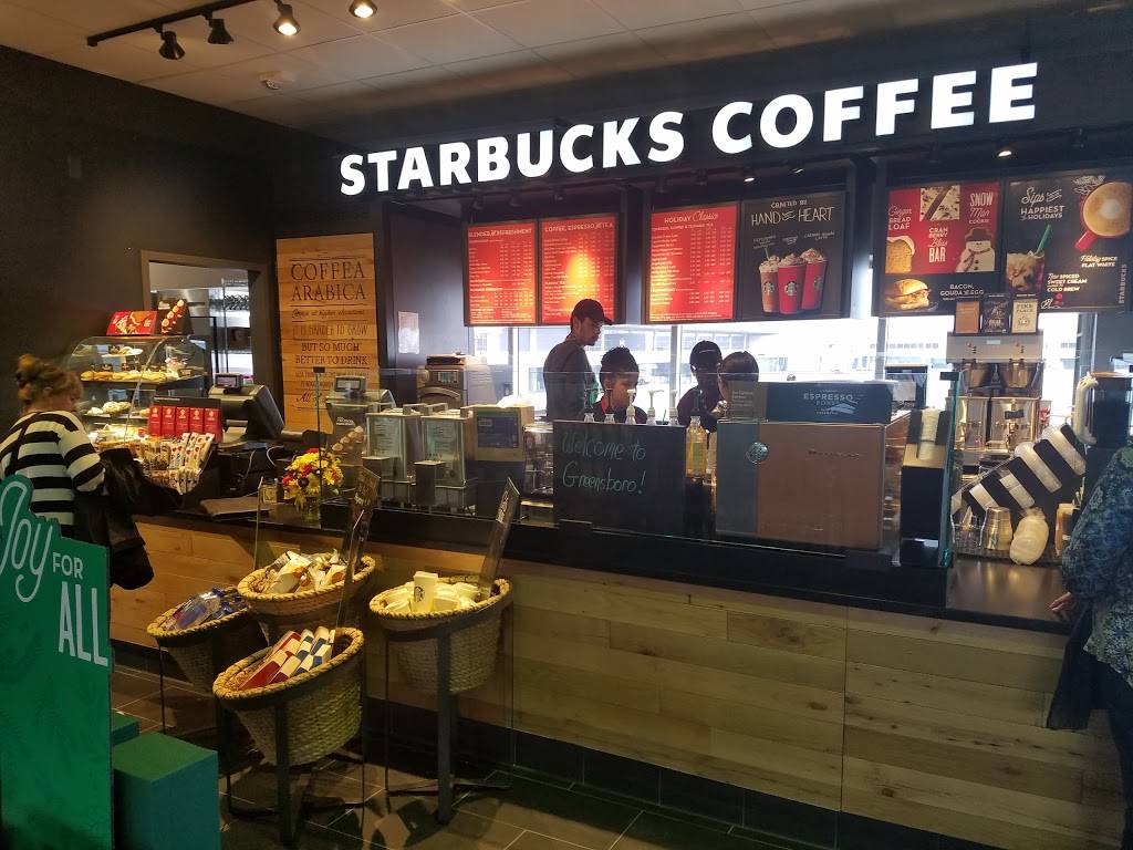 Starbucks | 1000 Ted Johnson Pkwy GSO Airport South Concourse, Gate 41, Greensboro, NC 27409, USA | Phone: (336) 933-7130