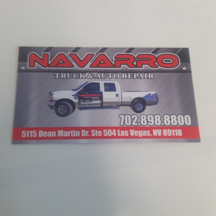 Navarro truck and auto repair | 5115 Dean Martin Dr #603, Las Vegas, NV 89118, USA | Phone: (725) 777-6002
