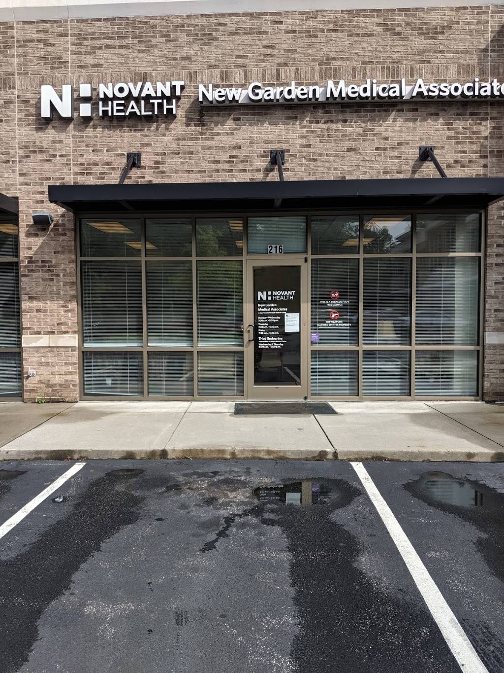 Novant Health New Garden Medical Associates | 1941 New Garden Rd #216, Greensboro, NC 27410, USA | Phone: (336) 288-8857