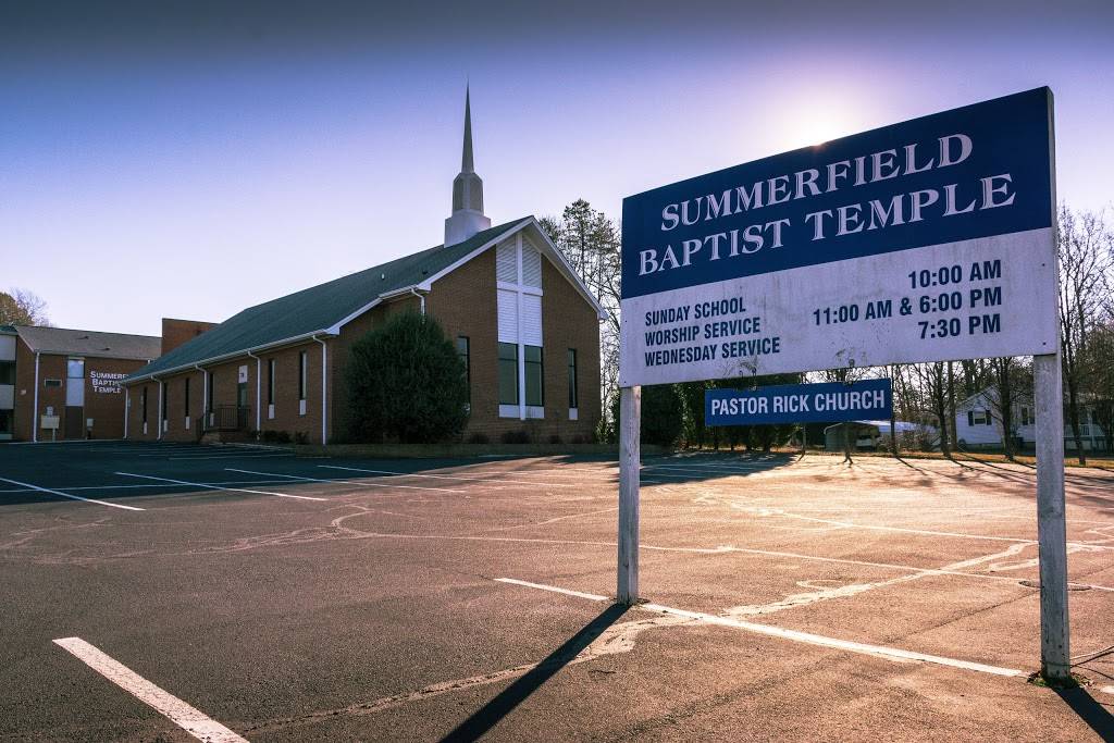 Summerfield Baptist Temple | 7904 Winfree Rd, Summerfield, NC 27358, USA | Phone: (336) 643-4591