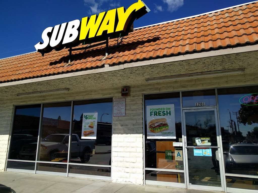 Subway | 1701 W Main St, Alhambra, CA 91801 | Phone: (626) 458-5543