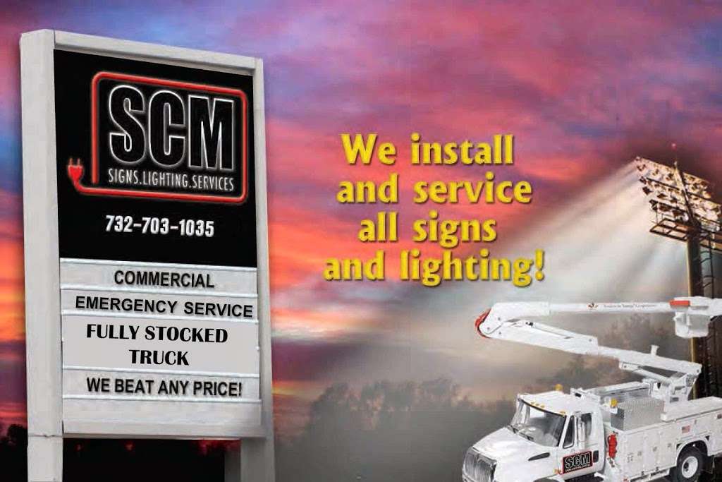 SCM Signs & Lighting Services | 553 Warren St, Lakewood, NJ 08701, USA | Phone: (732) 703-1035
