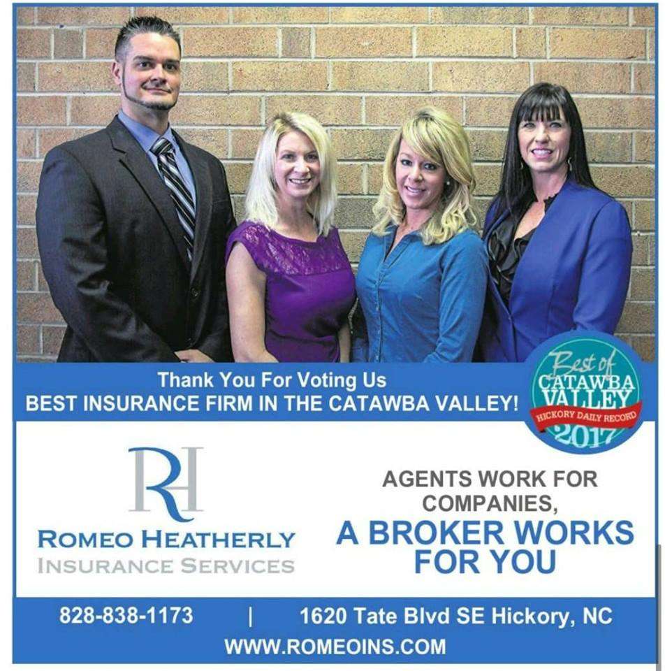 Romeo Heatherly Insurance Services, LLC | 1620 Tate Blvd SE, Hickory, NC 28602, USA | Phone: (828) 838-1173