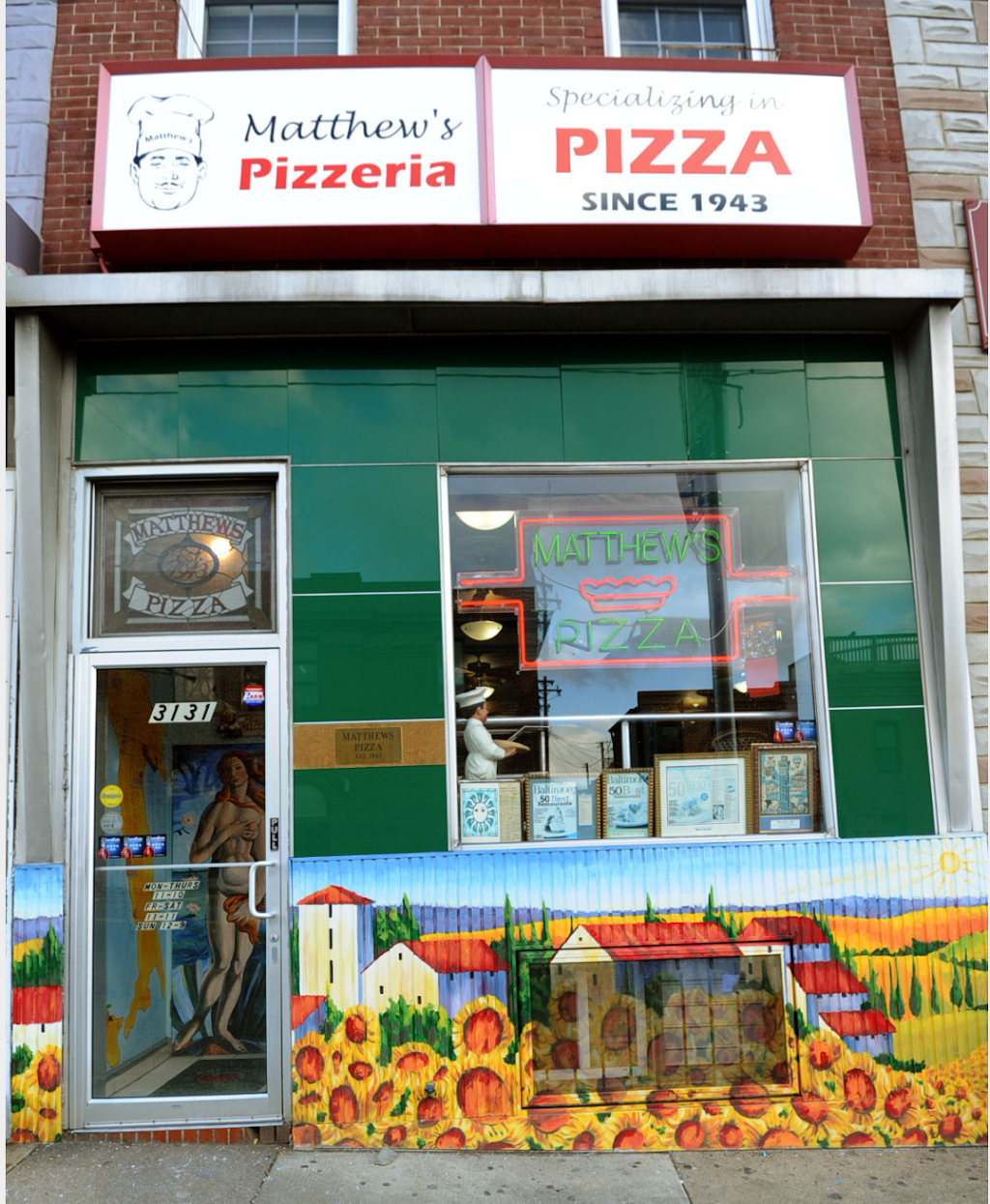 Matthews Pizzeria | 3131 Eastern Ave, Baltimore, MD 21224 | Phone: (410) 276-8755