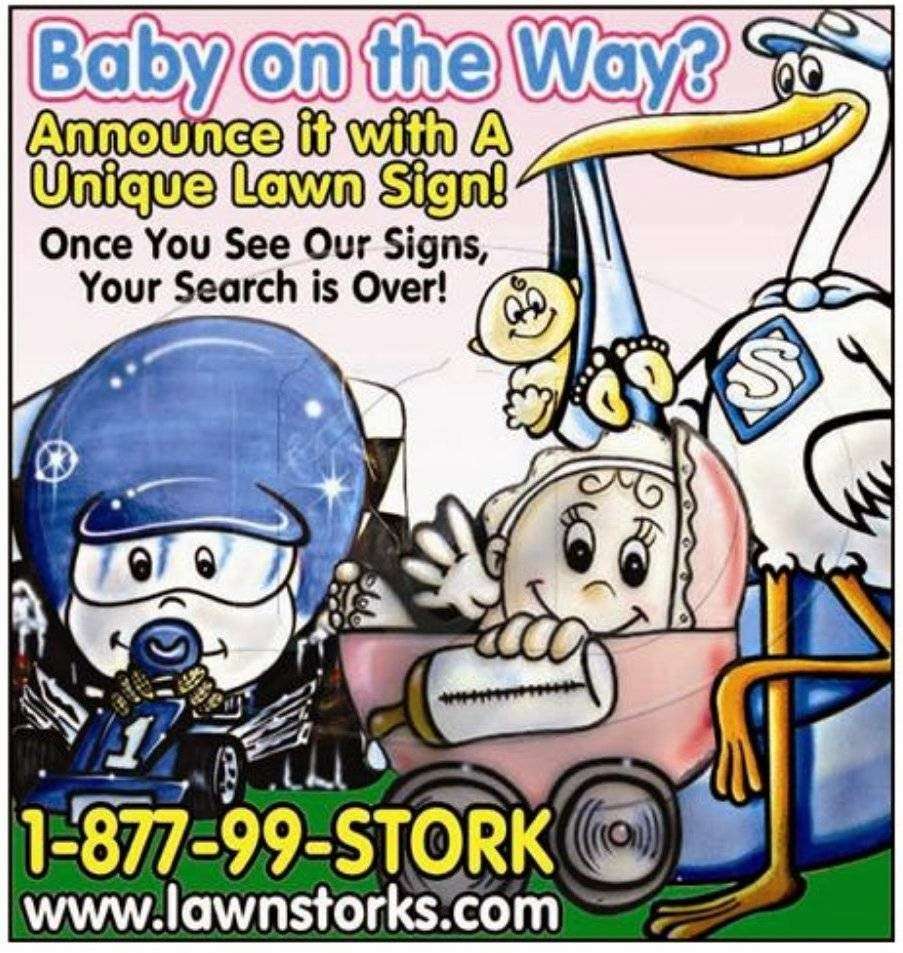 Long Island Stork Signs | 3 Barnett Pl, East Northport, NY 11731, USA | Phone: (877) 997-8675