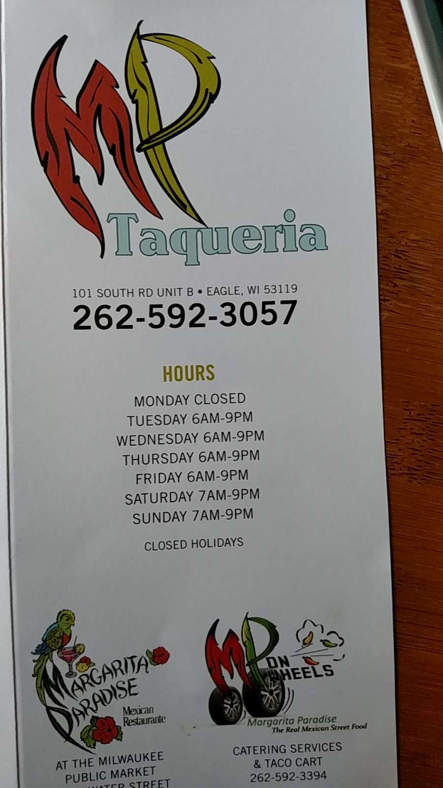 Taqueria | 101 County Rd N unit B, Eagle, WI 53119, USA | Phone: (262) 592-3057