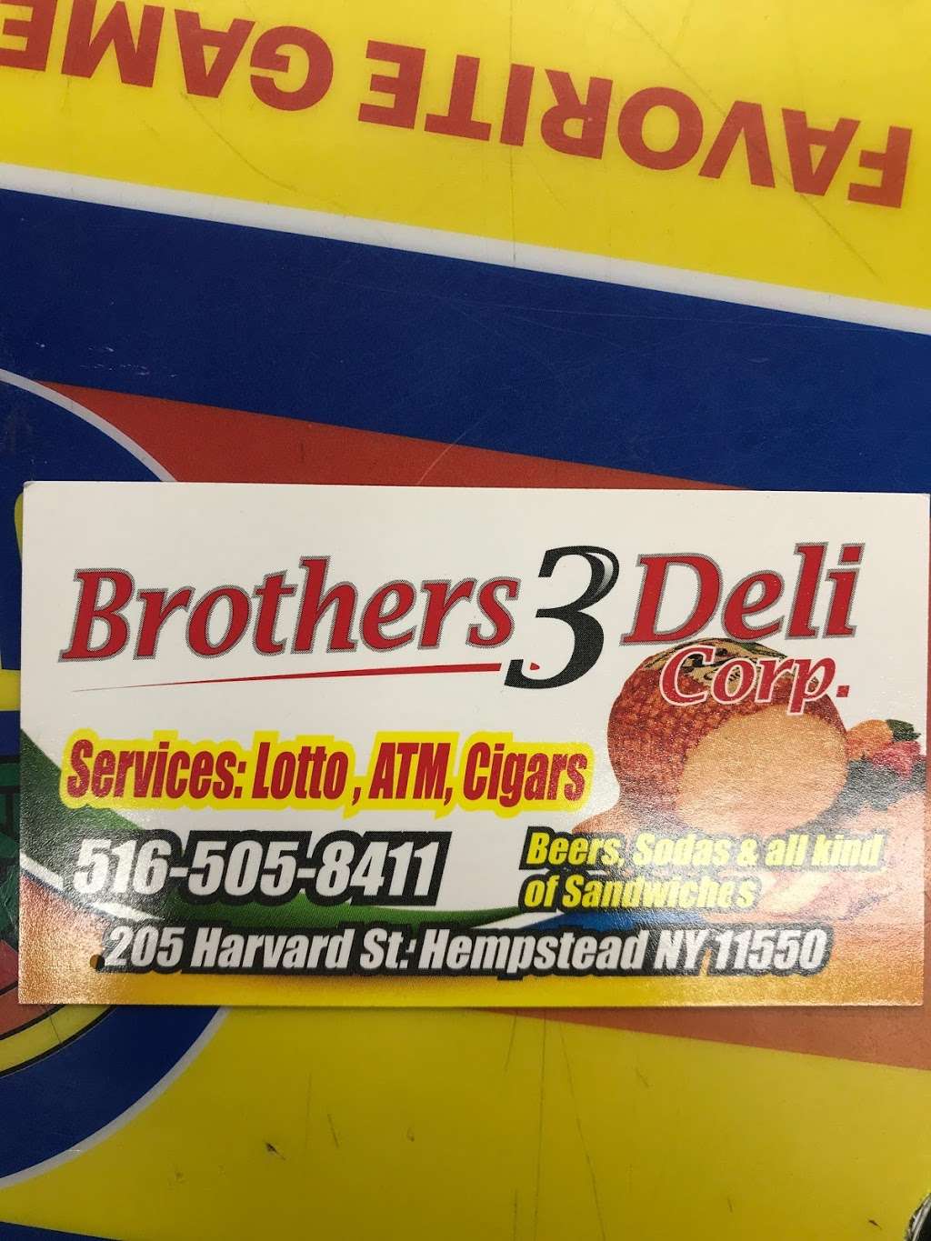 Brothers 3 deli corp | 205 Harvard St, Hempstead, NY 11550, USA | Phone: (516) 505-8411