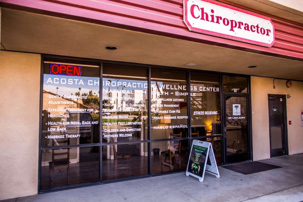 Acosta Chiropractic and Wellness Center | 11498 Pierce St A1, Riverside, CA 92505 | Phone: (951) 354-6294