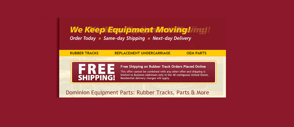 Dominion Equipment Parts, LLC | 1315 Vinci Ave, Sacramento, CA 95838, USA | Phone: (800) 365-7260