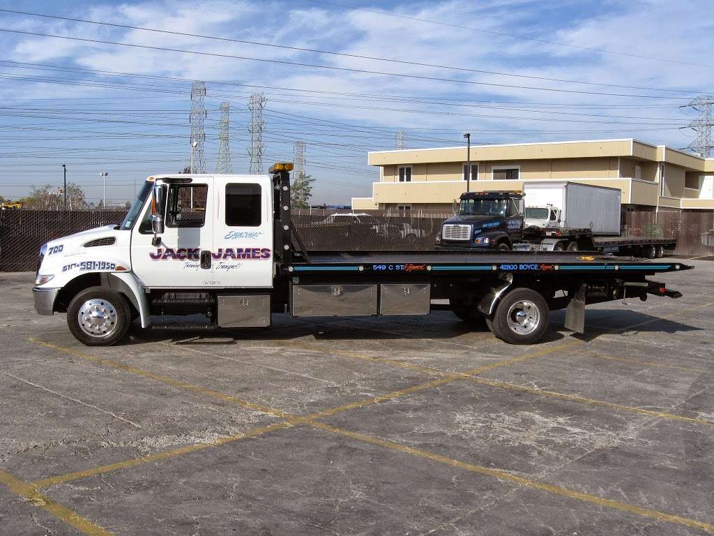 Jack James Tow Service Inc. | 42800 Boyce Rd, Fremont, CA 94538 | Phone: (510) 581-1950