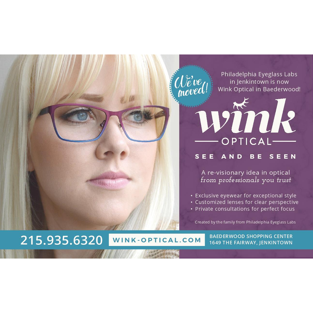 Wink Optical | 1649 The Fairway, Jenkintown, PA 19046, USA | Phone: (215) 935-6320