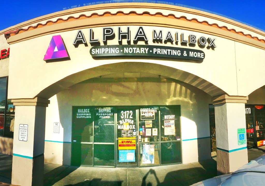 Alpha Mailbox | 3172 N Rainbow Blvd, Las Vegas, NV 89108, USA | Phone: (702) 367-1300