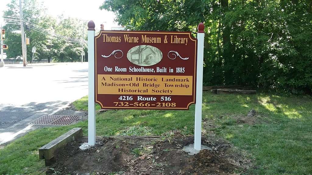 Thomas Warne Museum/Madison-Old Bridge Township Historical Socie | 4216 County Rd #516, Matawan, NJ 07747, USA | Phone: (732) 566-2108