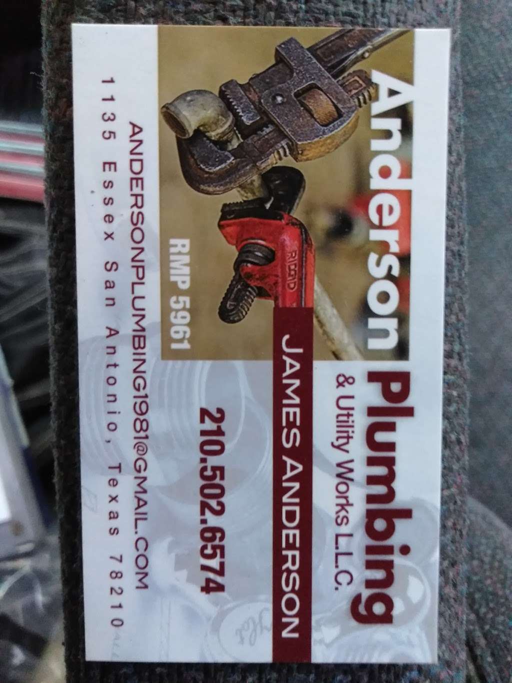 Anderson Plumbing & Utility Work L.L.C. | 1135 Essex St, San Antonio, TX 78210, USA | Phone: (210) 502-6574