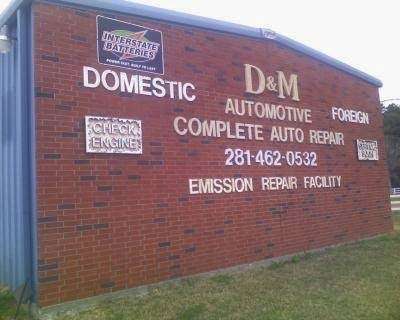 D & M Automotive | 17135 FM 2100, Crosby, TX 77532, USA | Phone: (281) 462-0532