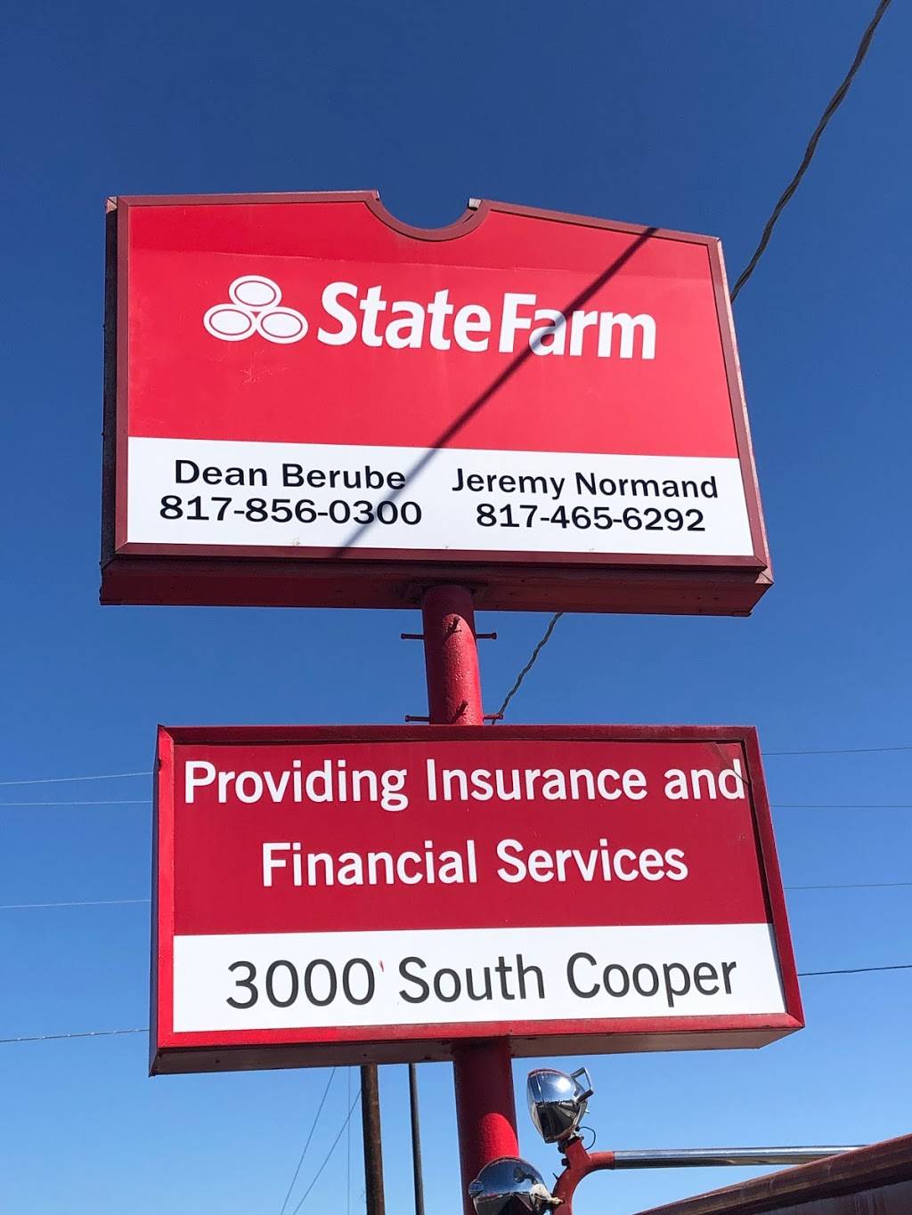 Dean Berube - State Farm Insurance Agent | 3000 S Cooper St, Arlington, TX 76015, USA | Phone: (817) 856-0300