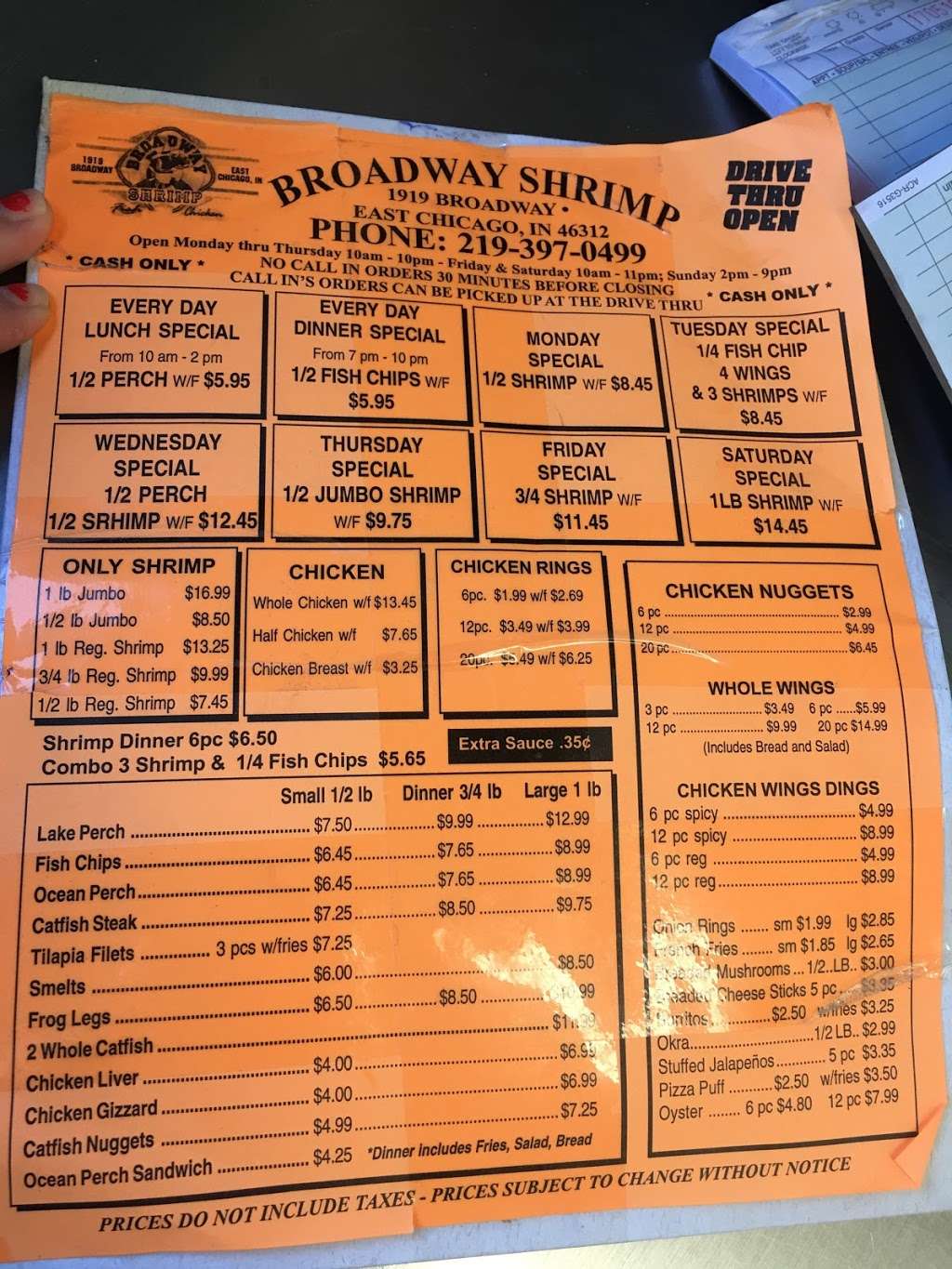 BROADWAY SHRIMP | East Chicago, IN 46312 | Phone: (219) 397-0499