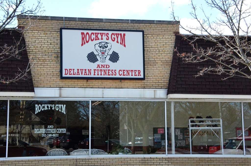 Rocky's Gym & Delavan Fitness Center in 114 N 3rd St, Delavan, WI 53115