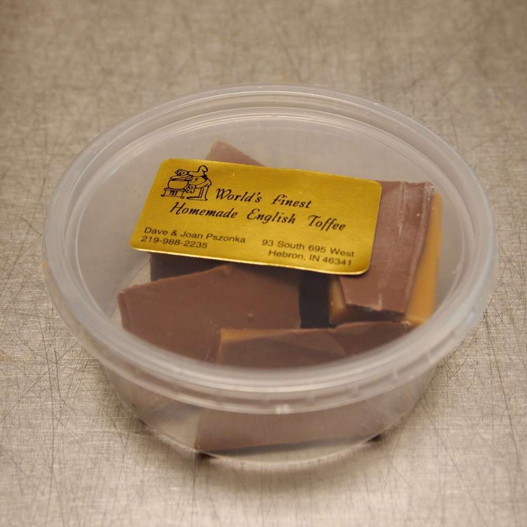 Worlds Finest Homemade English Toffee | 695 West, 93 South St, Hebron, IN 46341, USA | Phone: (219) 988-2235