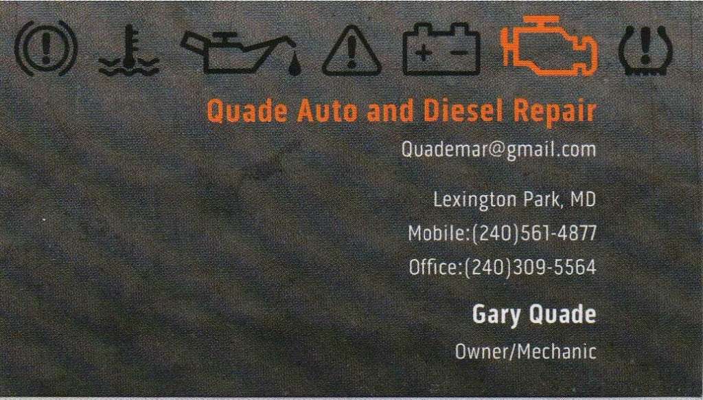 Quade Auto and Diesel Repair | Bay Forest Rd, Lexington Park, MD 20653 | Phone: (240) 309-5564