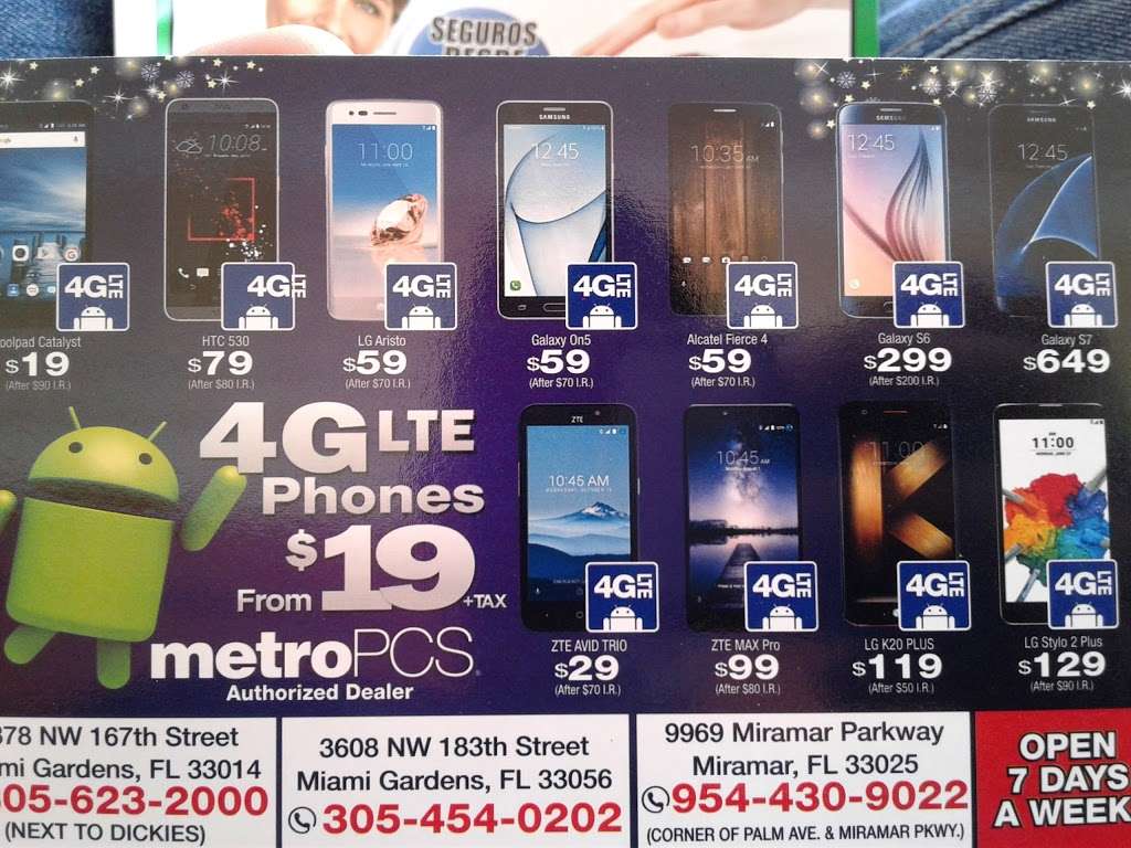 Metro by T-Mobile | 4878 NW 167th St, Miami Lakes, FL 33014, USA | Phone: (305) 623-2000