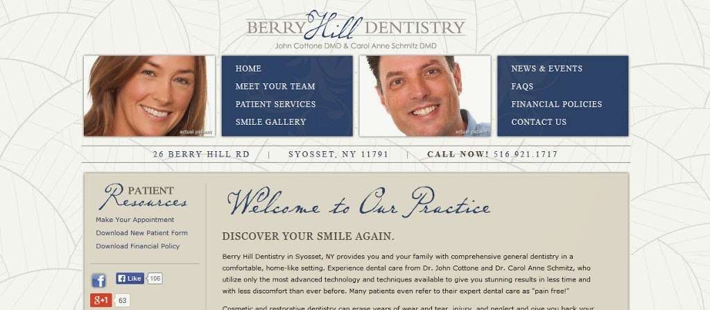 Berry Hill Dentistry, PC : Cosmetic Dentist, Dental Implants, To | 26 Berry Hill Rd, Syosset, NY 11791, USA | Phone: (516) 921-1717