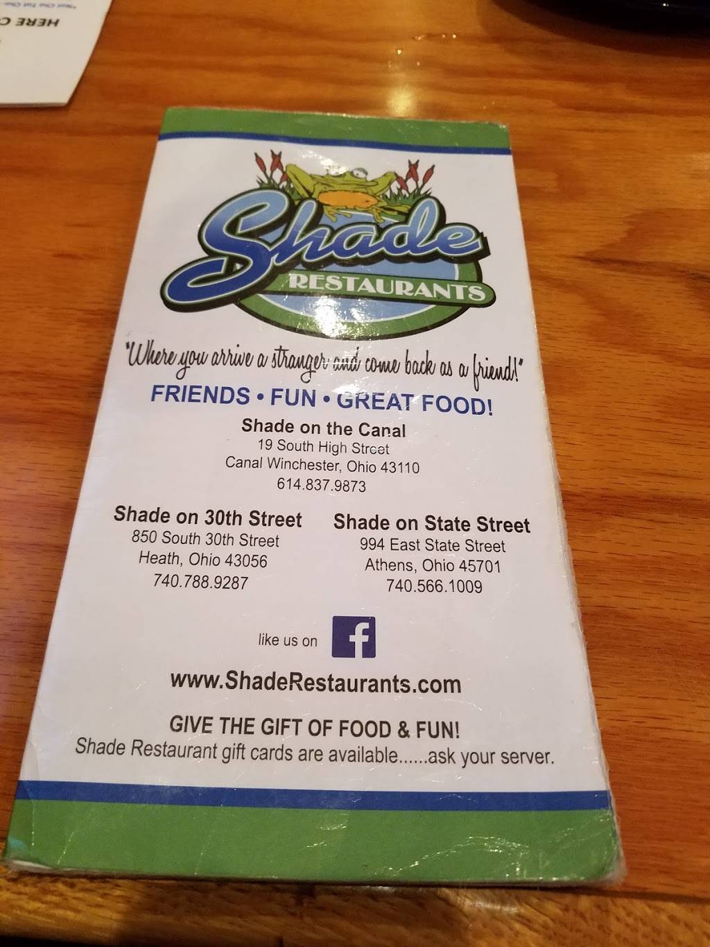 Shade | 19 S High St, Canal Winchester, OH 43110 | Phone: (614) 837-9873