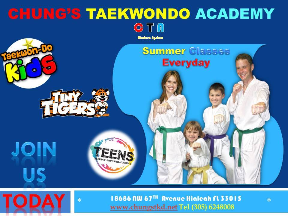 Chungs Tae Kwon Do Miami | 18686 NW 67th Ave, Miami Gardens, FL 33015, USA | Phone: (305) 624-8008