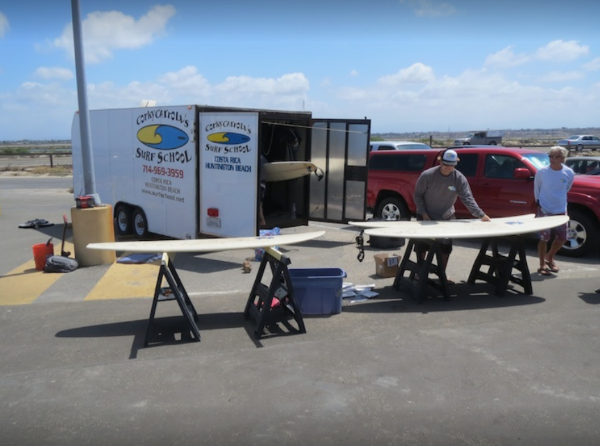 Corky Carrolls Surf School & Beach Adventures | Lifeguard Tower, 18 CA-1, Huntington Beach, CA 92648, USA | Phone: (714) 969-3959