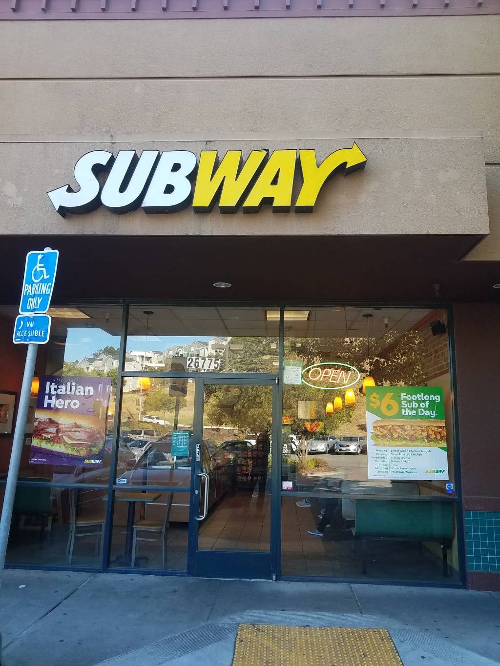 Subway | 26775 Hayward Blvd Suite I, Hayward, CA 94542, USA | Phone: (510) 581-2585